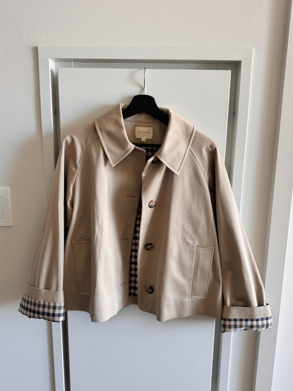 Sezane Bobby Cropped Trench